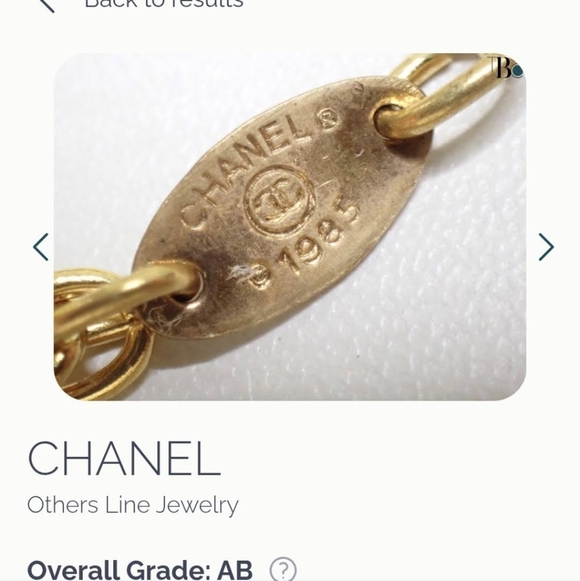 Chanel Vintage 1985 CC Logo Necklace Authentic Rare Gold-Tone - Picture 4 of 9